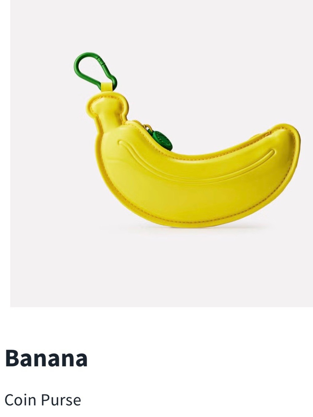 Banana Coin Purse - Yellow Kids Accessory
